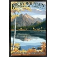 thumbnail image 1 of Lantern Press - Rocky Mountain National Park, Colorado, Longs Peak & Bear Lake Fall Wall Poster, 22.375" x 34" Framed, 1 of 5
