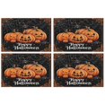 thumbnail image 1 of Lantern Pumpkin Halloween Spooky Table Mats Set of 4 Autumn Halloween Table Mat Durable No Slip Dining Table Mats for Party Kitchen Dining Decoration, 1 of 7
