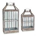 thumbnail image 1 of Lantern (Set Of 2) 22.5"H, 31.5"H Wood, Metal, 1 of 2