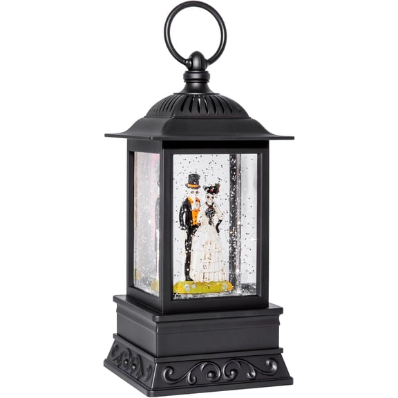 Lantern Skeleton Love Bride and Groom