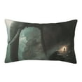 Lantern fantasy animals Waist pillow case Decorative large pillow case