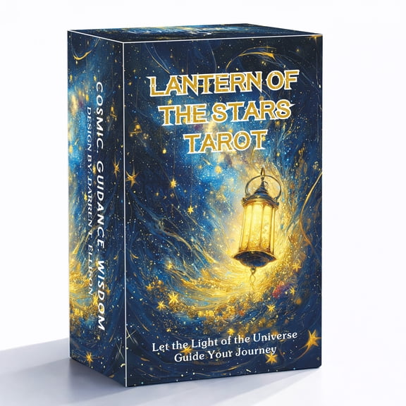 Lantern of The Stars Tarot Cards, 78 Cards with Guidebook, Guidance & Spiritual Connection, Divination Tools, Card Games, 14+
