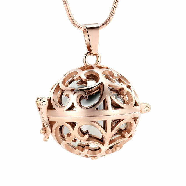 Lantern with Small Urn Pendant Memorial Necklace for Pet Human ...