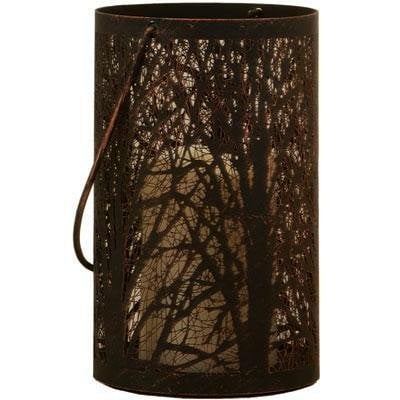 Smart Solar Arboretum 8" H LED Candle Lantern - Antique Black