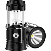 Lanterns, Camping Lantern, Solar Lantern Flashlights Charging for Phone, USB Rechargeable Led Camping Lantern, Collapsible & Portable for Emergency, Hurricanes, Storm1 Pack