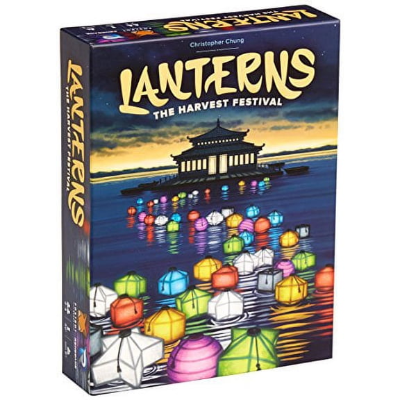 Lanterns: The Harvest Festival, Fast Paced Card Game Set, 2-4 Players, 30 Min Playing Time, Place Tiles to Adorn the Palace Lake with Floating Lanterns, Earn the Most Honor Before the Festival Begins