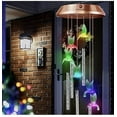 thumbnail image 1 of Lanthium Stainless Steel Solar Hummingbird Wind Chimes Long Lasting Lithium Batt, 1 of 9