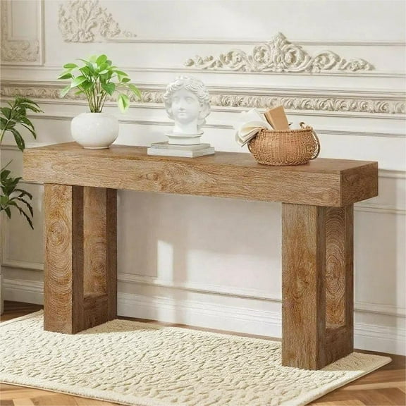 Entryway Table, Rectangular Console Table with 3 Drawers and 1 Shelf ...