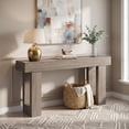 thumbnail image 1 of Fnova 63" Long Console Table, 2-Tier Wooden Narrow Rectangular Sofa Table Behind Couch, Farmhouse Entryway Table for Entrance, Hallway, Living Room, 1 of 16