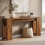 Fnova 70.9" Extra Long Console Table, Wide Sideboard Sofa Table, Farmhouse Entryway Table Behind Couch Accent Table for Living Room Hallway Home Decor Furniture