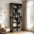 thumbnail image 1 of Fnova 74" Tall Bookcase with 6-Tier Open Display Storage Shelves, Large Book Shelf Bookcase Bookshelf for Living Room, Home Office, Bed Room, 1 of 20