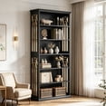 thumbnail image 1 of Fnova 74" Tall Bookcase with 6-Tier Open Display Storage Shelves, Large Book Shelf Bookcase Bookshelf for Living Room, Home Office, Bed Room, 1 of 20