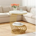 thumbnail image 1 of Fnova End Table Modern Wood Narrow Farmhouse Side Tables with Storage Shelf for Living Room, Bedroom, Nightstand, 1 of 15