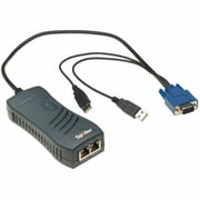 Lantronix Integrated KVM-over-IP Solution for Remote Equipment - 2 x Network RJ-45 - 2 x USB - 1 x VGA - 0U - Rack-mountable