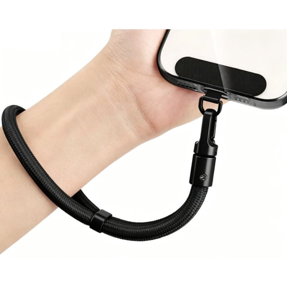 Lantu Adjustable Phone Wrist Lanyard, Upgraded Anti-Drop Phone Wrist Strap with Stainless Steel Tether Tab, 360 Rotatable Hook Phone Lanyard for iPhone, Android