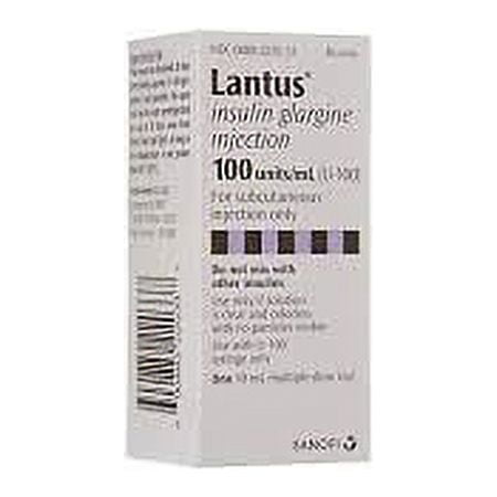 Lantus (Insulin Glargine Injection) U-100 Injectable, 10-mL vial