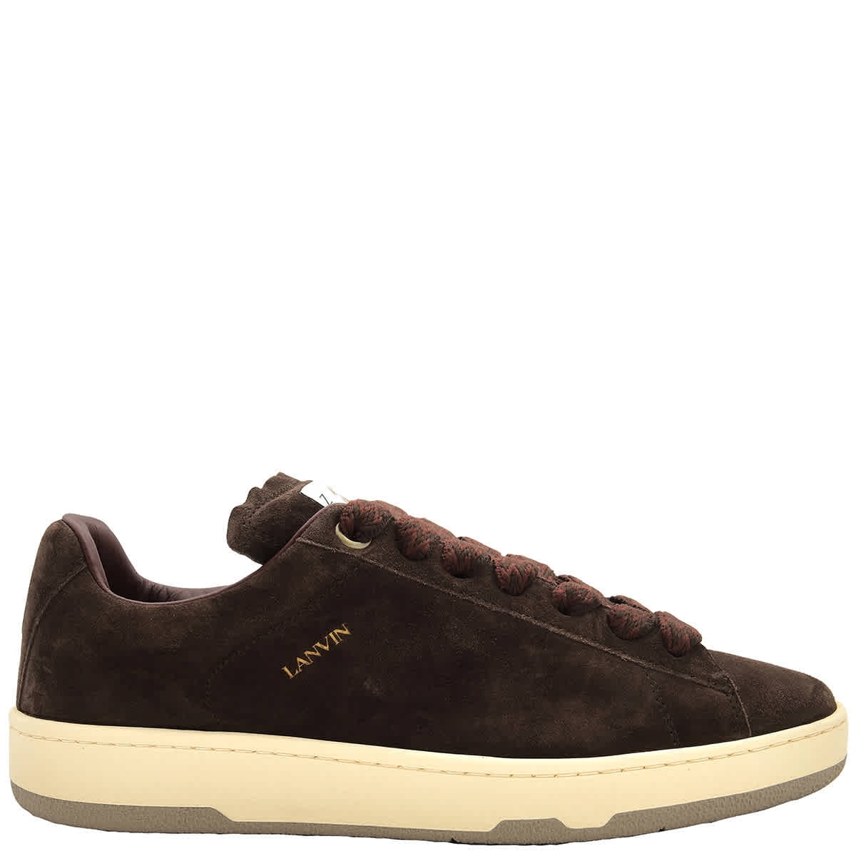 Lanvin Curb Lite Suede Low-Top Sneakers, Brand Size 41 ( US