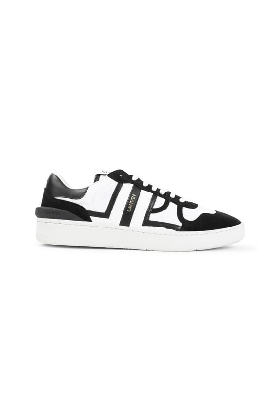 Black And White Lanvin Sneakers With Suede Accents Black (Women's)
