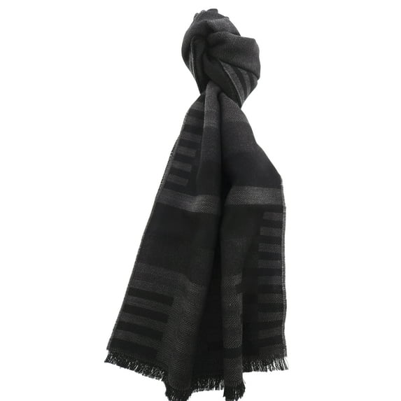 Lanvin Gray Luxurious Modern 100% Wool Scarf for mens