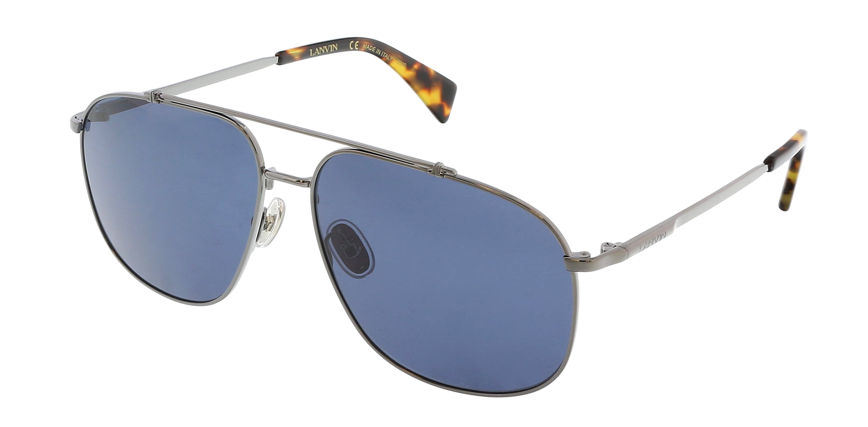 Lanvin LNV110S 050 Full Rim Dark Ruthenium/Blue Aviator  display picture 3