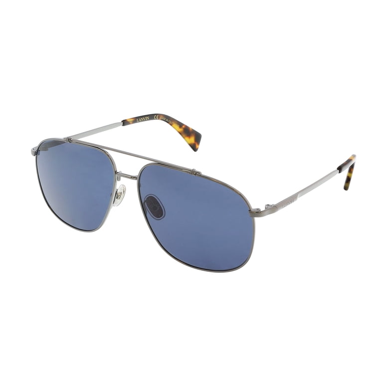 Lanvin LNV110S 050 Full Rim Dark Ruthenium/Blue Aviator  display picture 1