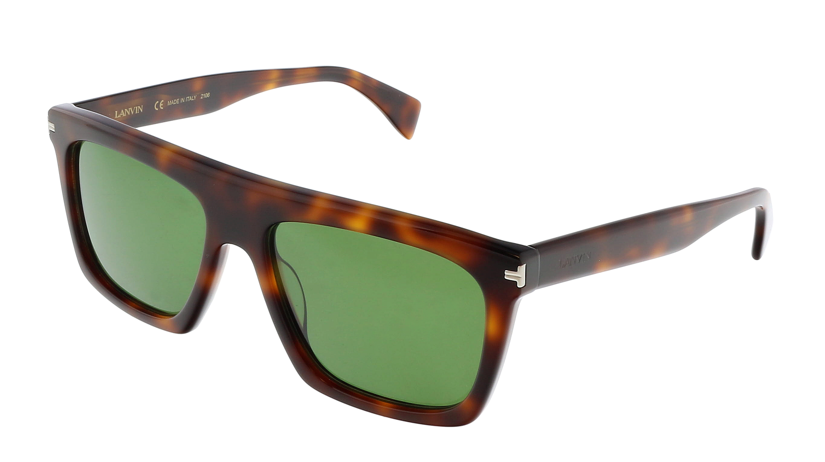 Modified Rectangles Lanvin LNV612S 214 Full Rim Havana Modified Rectangle Sunglasses for ...