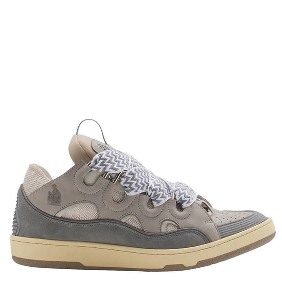 Lanvin Male Leather-Blend Sneakers Grey Sizes IT 34-50 2/3