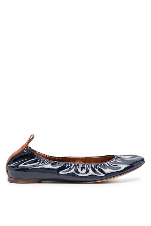 Patent Leather Ballerina Flats, Brand Size 37 ( US Size 6 )