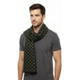 thumbnail image 1 of Lanvin Soft Luxurious 100% Wool Green Fringe Scarf for Mens, 1 of 3