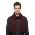 thumbnail image 1 of Lanvin Soft Luxurious 100% Wool Red Fringe Scarf for Mens, 1 of 4