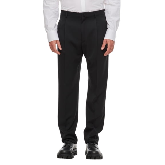 Lanvin Straight Leg Wool Trousers (Men's)