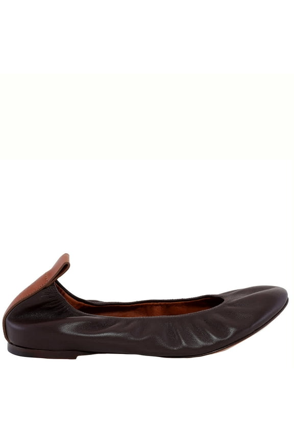 The Leather Ballerina Flats, Brand Size 37 ( US Size 6 )