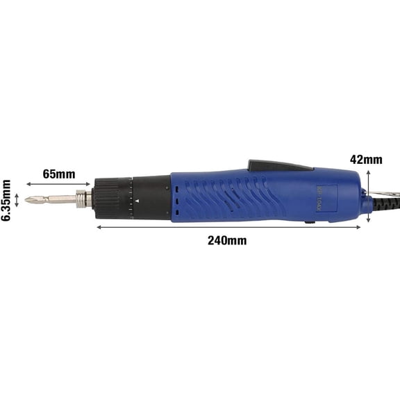 Lanxued 110V Electric Screwdriver Handheld Straight Shank Adjustable Power Tool for Home Repair and Appliance Maintenance with Anti-Slip Handle