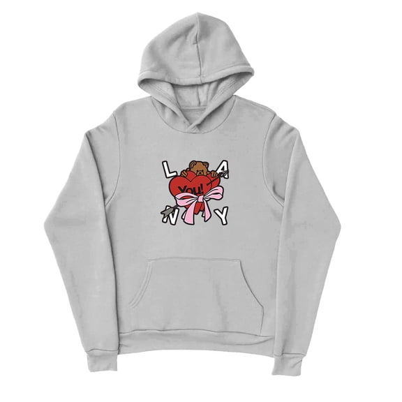 Lany Merch Hoodie Lany Love You Heart Bear Logo Merch Hoodies Men Women Long Sleeve Pullover