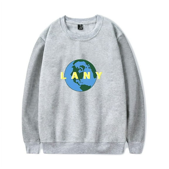 Lany Merch Sweatshirt Earth Logo Merch Long Sleeve Crewneck Streetwear Men Women Sweatshirts