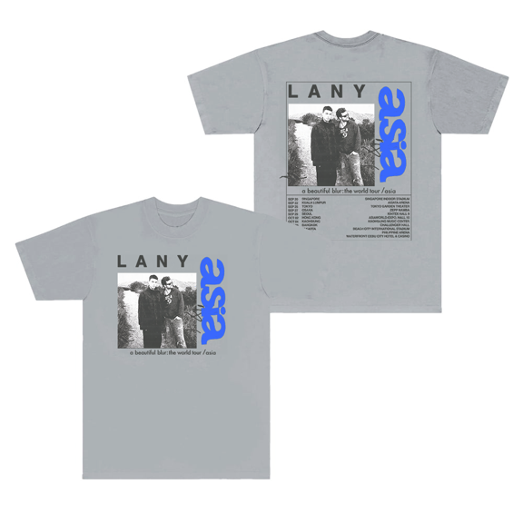 Lany Merch T-Shirt A Beautiful Blur Asia World Tour T Shirts Women Men Short Sleeve Top Tee