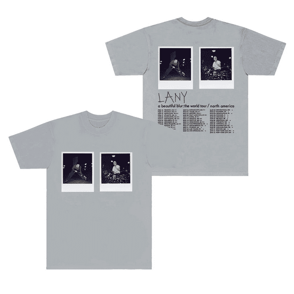 Lany Merch T-Shirt A Beautiful Blur World Tour T Shirts Photo Printed Women Men Short Sleeve Top Tee