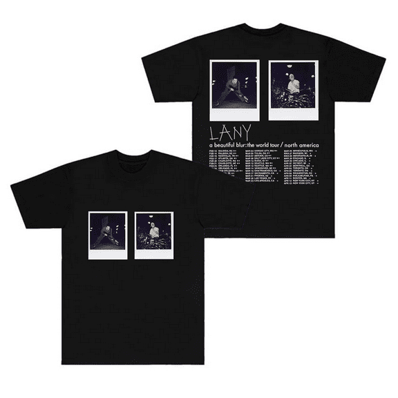Lany Merch T-Shirt A Beautiful Blur World Tour T Shirts Photo Printed Women Men Short Sleeve Top Tee
