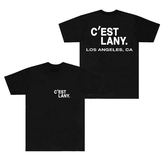 Lany Merch T-Shirt C'est Lany Los Angeles CA T Shirts Unisex Short Sleeve Top Tee