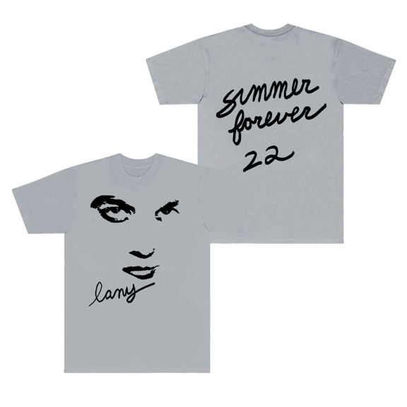Lany Merch T-Shirt Summer Forever 22 Face Logo T Shirts Men Women Short Sleeve Top Tee