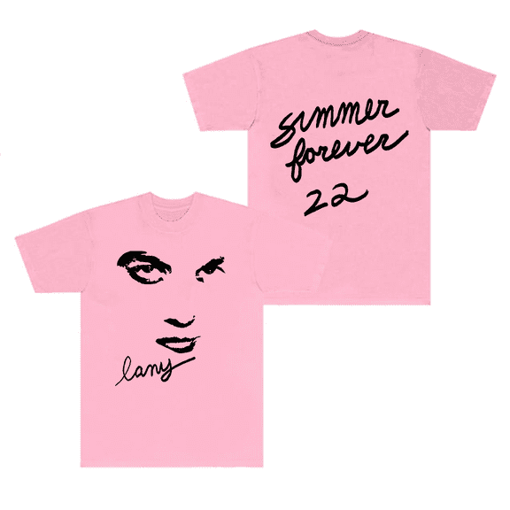 Lany Merch T-Shirt Summer Forever 22 Face Logo T Shirts Men Women Short Sleeve Top Tee