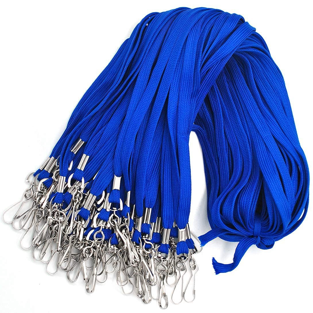 Lanyard 100 Pack Bulk Badge Lanyards For Id Badges Neck Cruise Name Tag Holder