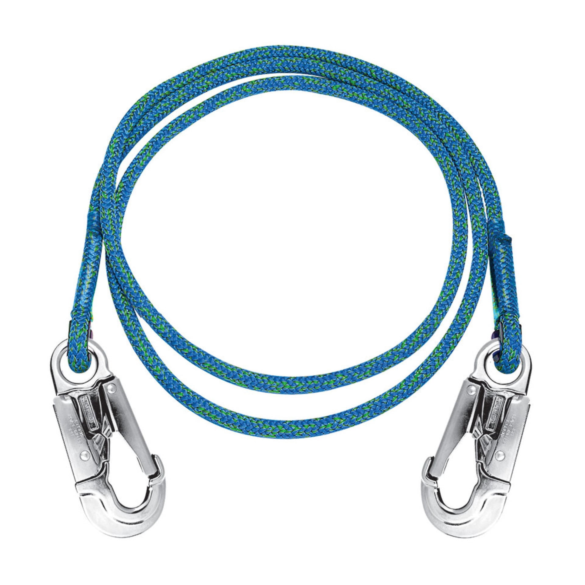 Rope Logic Lanyard 13mm x 10' Lightning Blue G-Spliced Alumn snaps (33299)