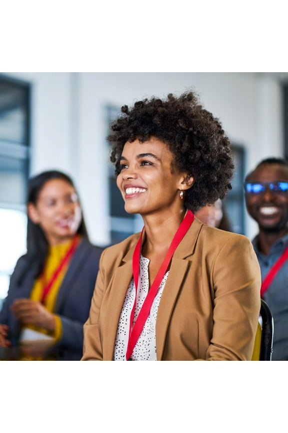 Lanyard, 5 Pack 20 inch Quick Release Neck Strap Lanyard with Detachable Buckle, Metal Oval Clasp, String Loop for ID Badges, Keys, Keychain, USB Flash Drives, Phones