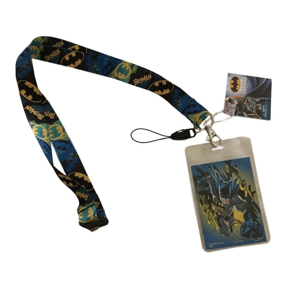 Lanyard - Batman Logo Icons Badge ID Holder Safety Breakaway Design