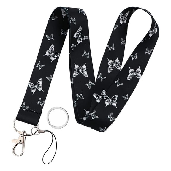 Lanyard Butterfly Pattern High-Quality Polyester Comfortable