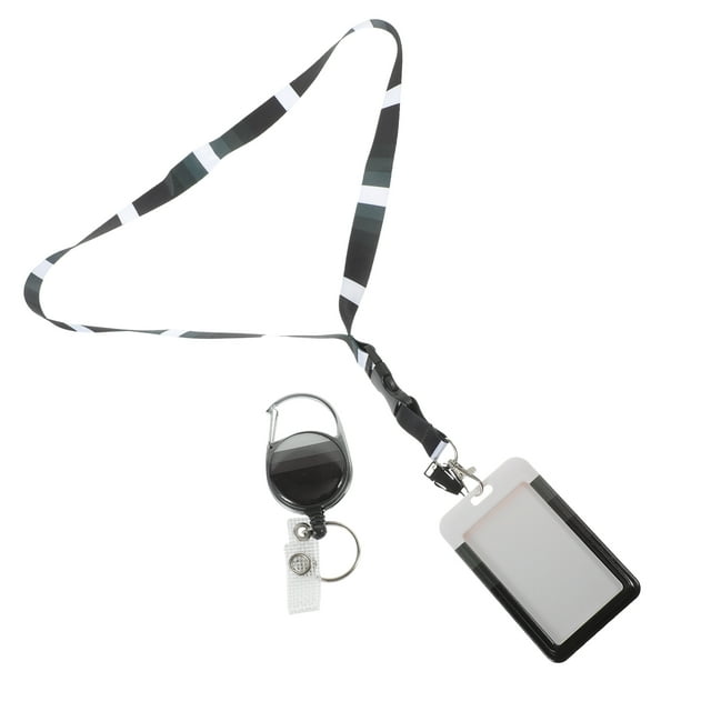 Lanyard Certificate Holder Cards Holders Badge Retractable Clip Key Fob ...