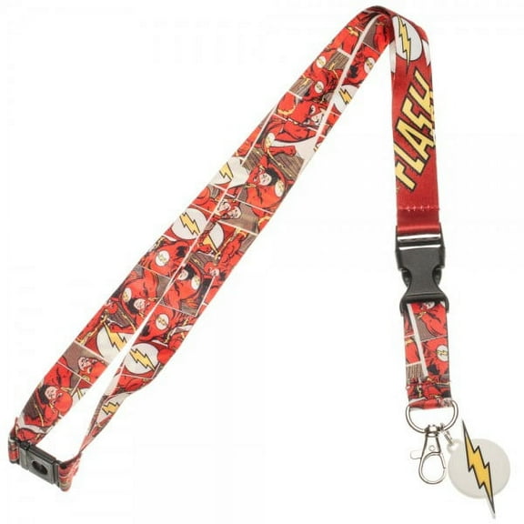 Lanyard - DC Comics - Flash Comic/Logo New Toys Licensed la3mnjdco