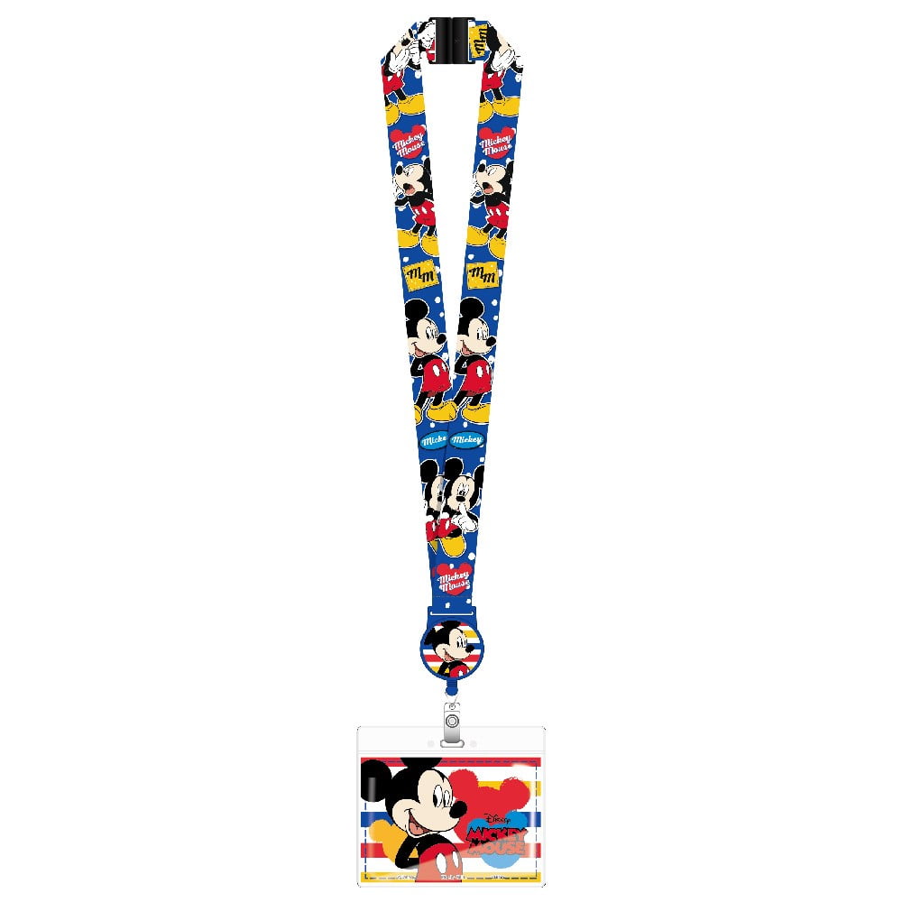 Lanyard Disney Mickey Mouse w/Zip Lock Card Holder New 85791