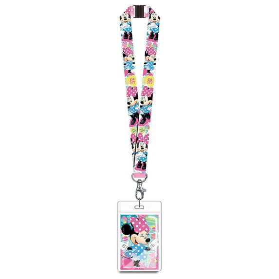 Lanyard - Disney - Minnie Mouse w/ Name Tag New 85929